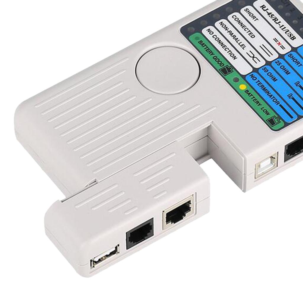 Multi Function 4in1 Network Cable Tester Meter RJ45/RJ11/USB/BNC LAN Cable
