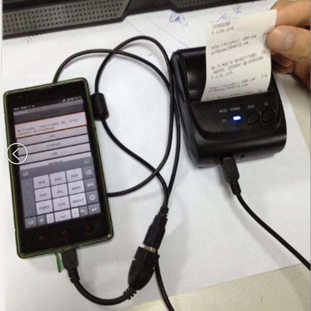Portable Bluetooth Thermal POS Printer Receipt Machine for PC Android/IOS