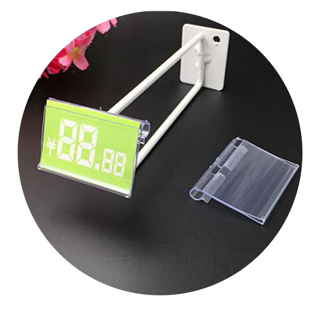 Clear Plastic Label Holder Retail Price Tag Label Holder 50x42mm