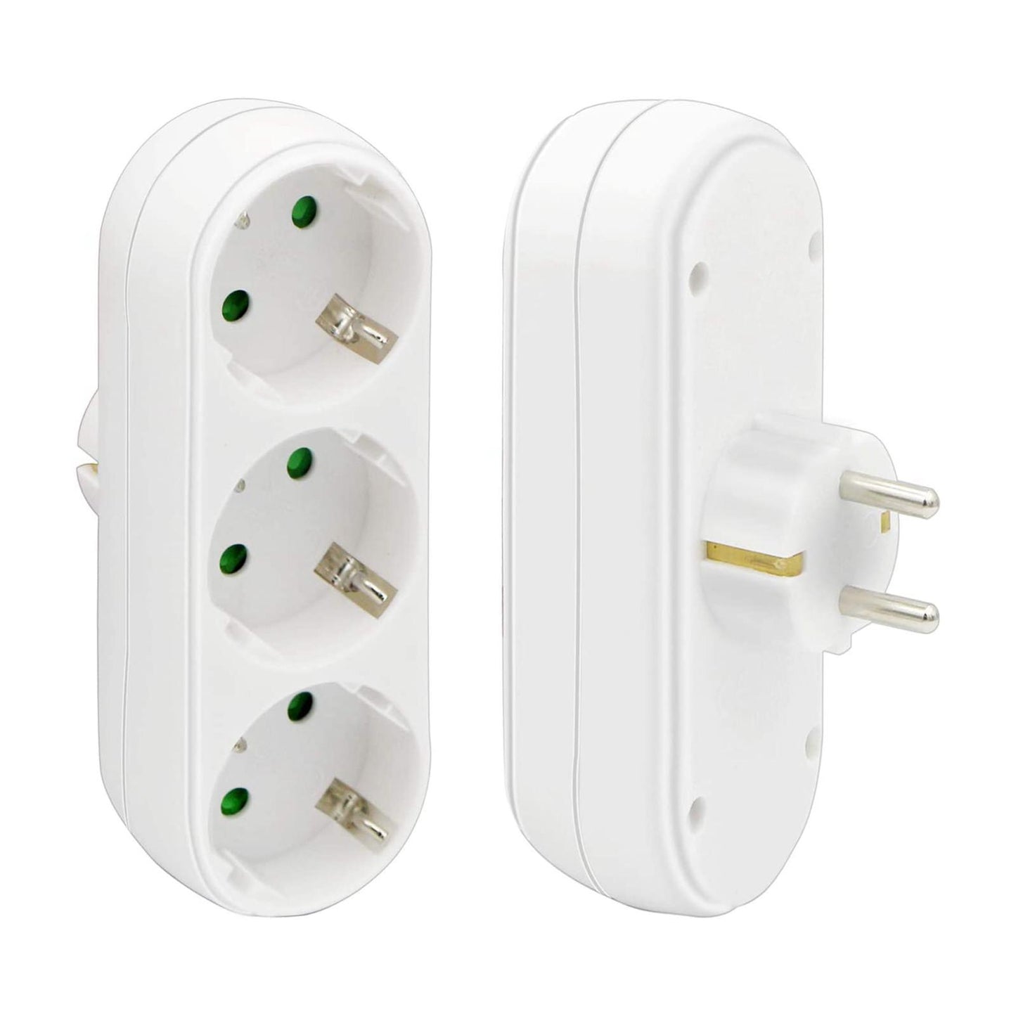 EU Plug Triple Socket AC 250V 16A 3500W Fireproof Socket for Home Office