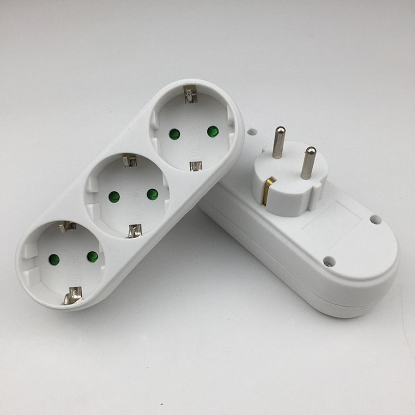 EU Plug Triple Socket AC 250V 16A 3500W Fireproof Socket for Home Office
