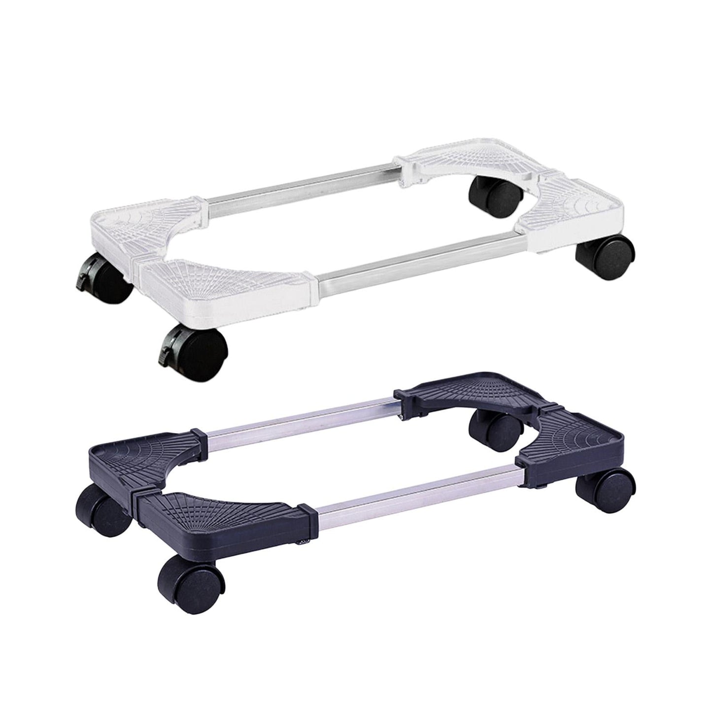 New PC Desktop Case Stand Holder Computer Tower Rolling Caster Wheels Black