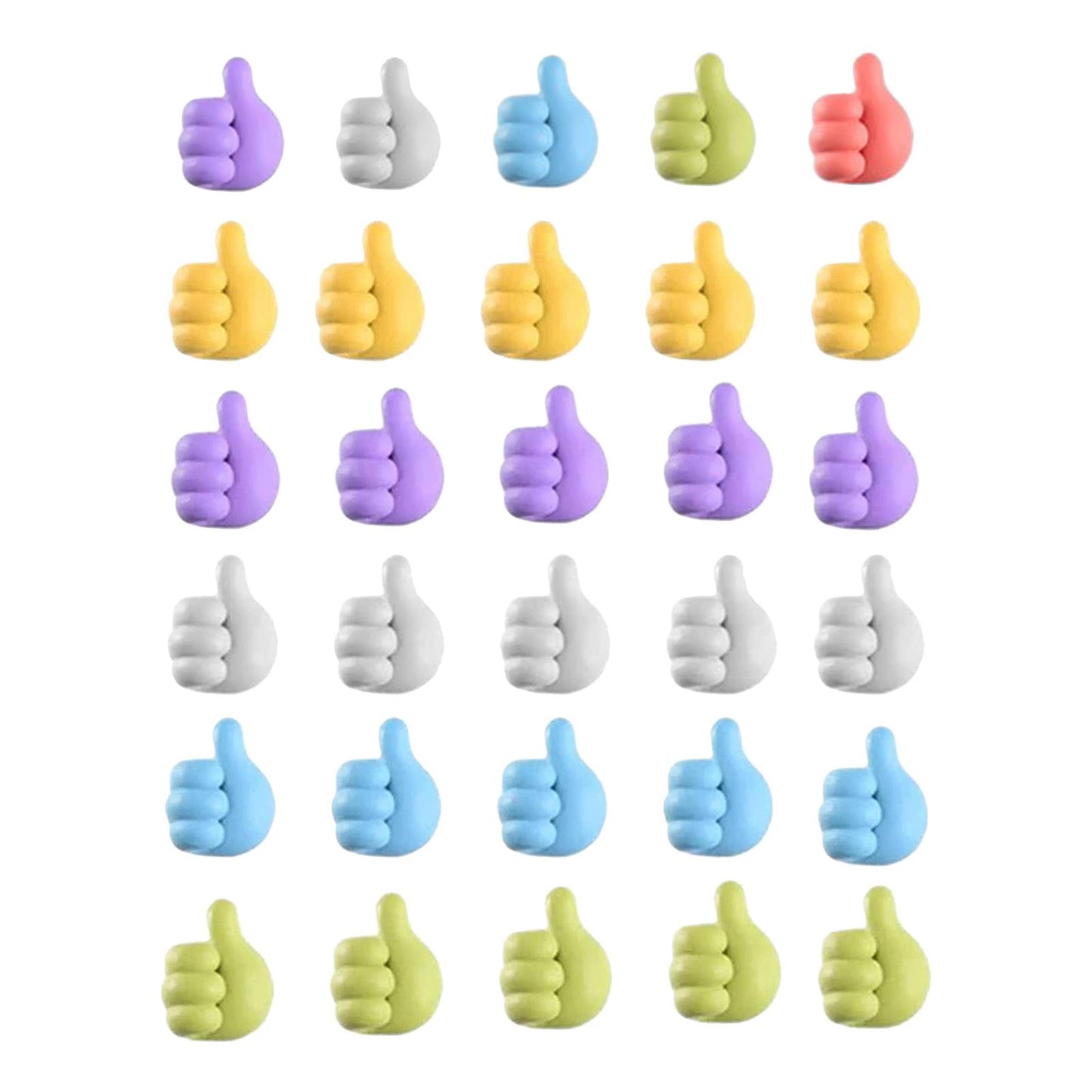 5PCS Cable Clips Organizer Office Household Hooks Clip Holder  Yellow