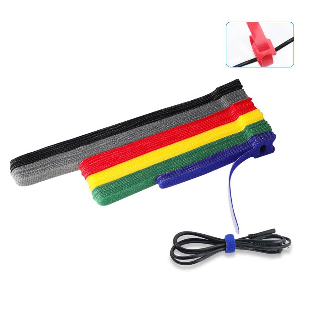 50pcs Cable Cord Tie Straps Reusable Cable Ties Cord Straps Blue 12x200mm