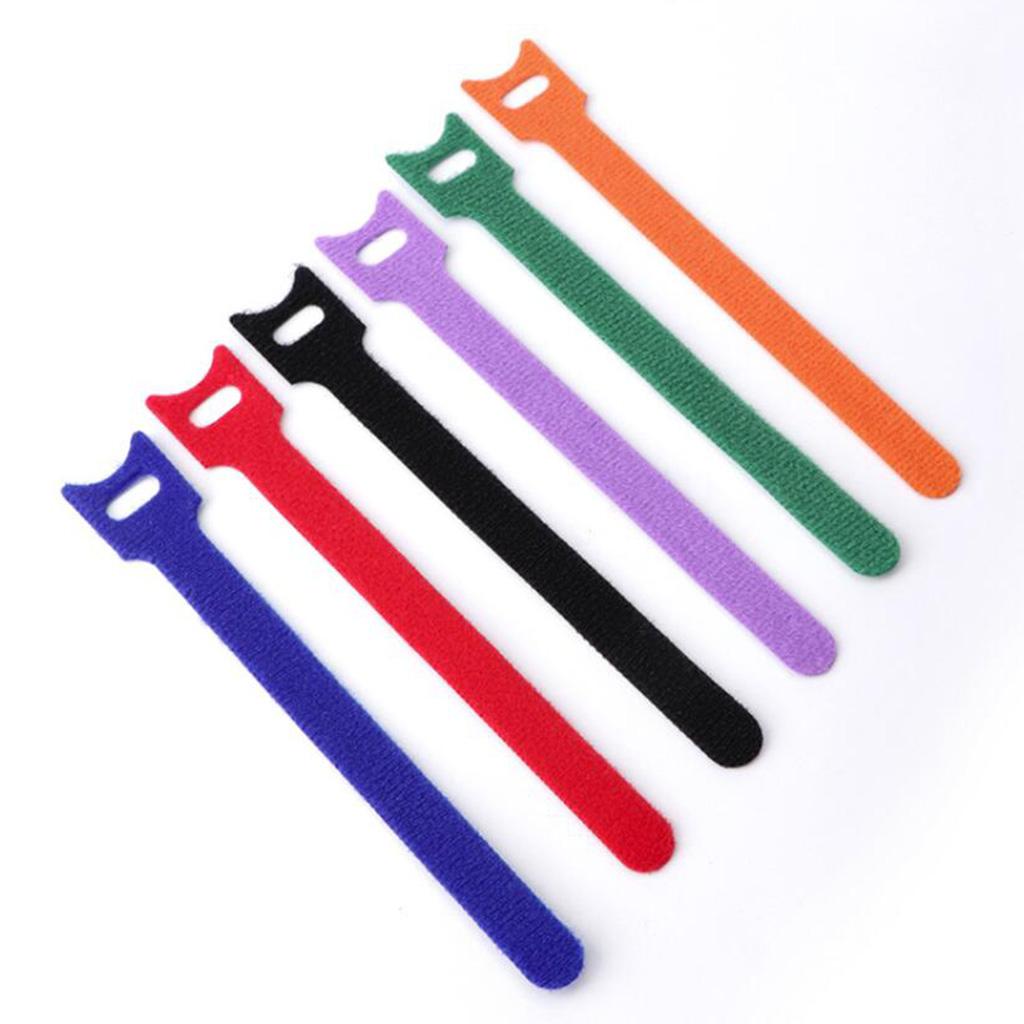 50pcs Cable Cord Tie Straps Reusable Cable Ties Cord Straps Blue 12x200mm