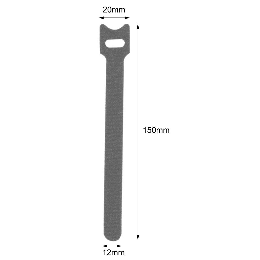 50pcs Cable Cord Tie Straps Reusable Cable Ties Cord Straps Grey 12x150mm