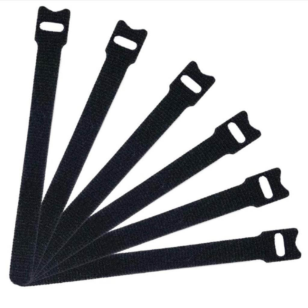 50pcs Cable Cord Tie Straps Reusable Cable Ties Cord Straps Black 12x150mm