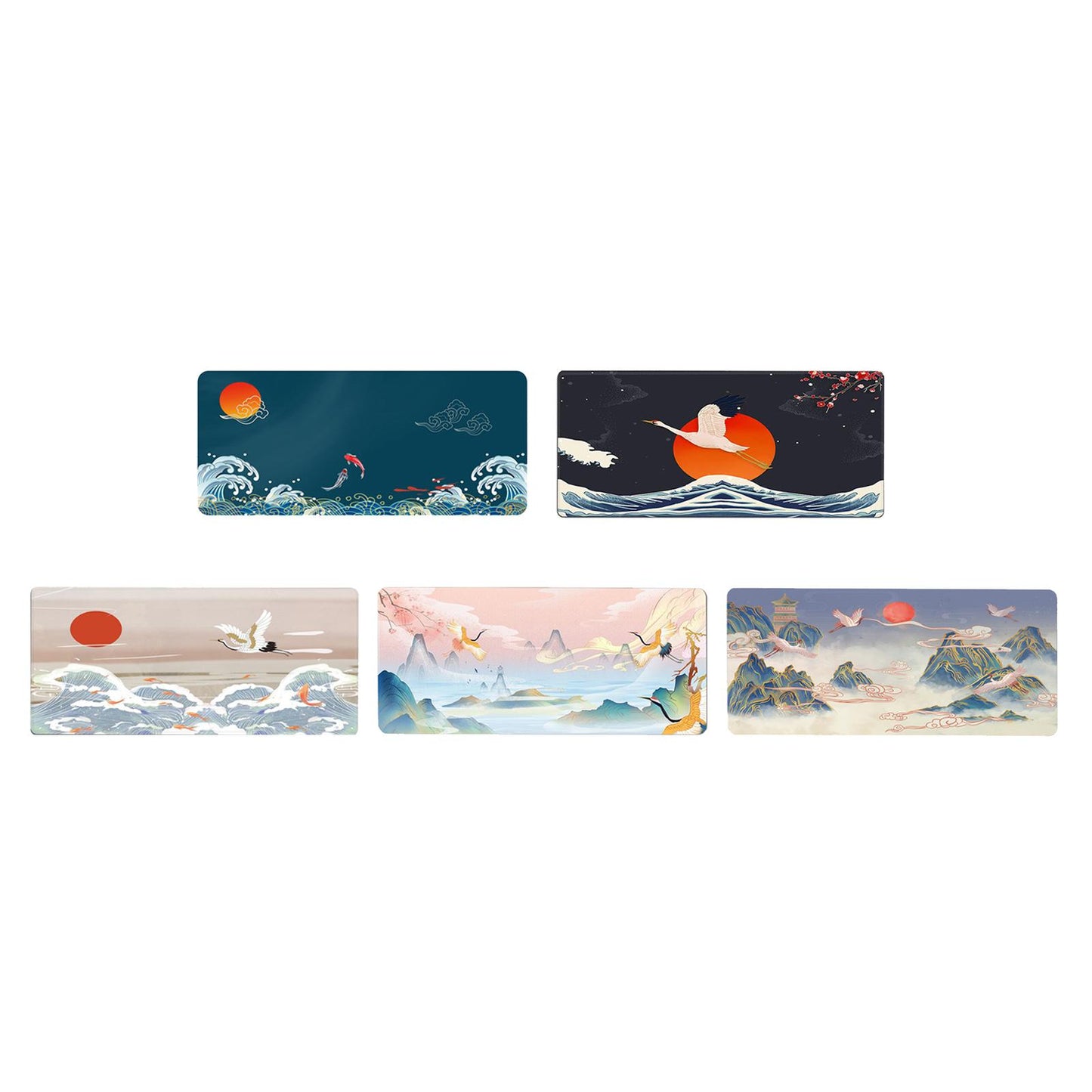 Classical Retro Chinese Style 90x40cm Large Mouse Pad Keyboard Mat A