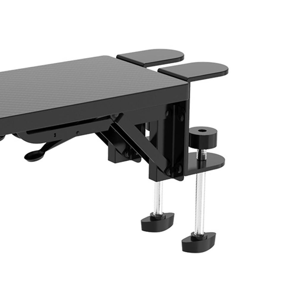 Wood Computer Arm Rest for Desk Folding Computer Desk Extender for Desk Black