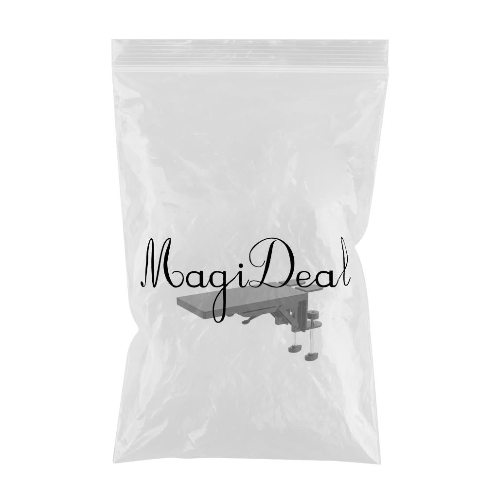 Wood Computer Arm Rest for Desk Folding Computer Desk Extender for Desk Black