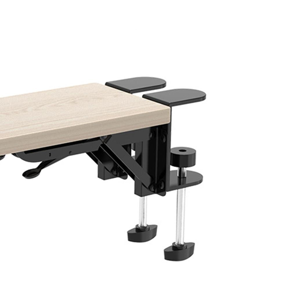 Wood Computer Arm Rest for Desk Folding Computer Desk Extender for Desk Light Khaki