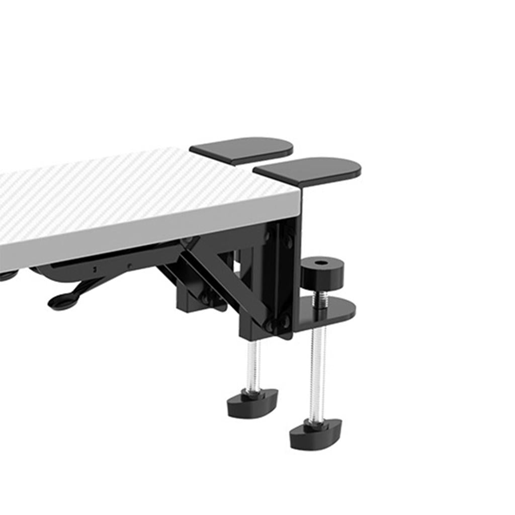 Wood Computer Arm Rest for Desk Folding Computer Desk Extender for Desk White