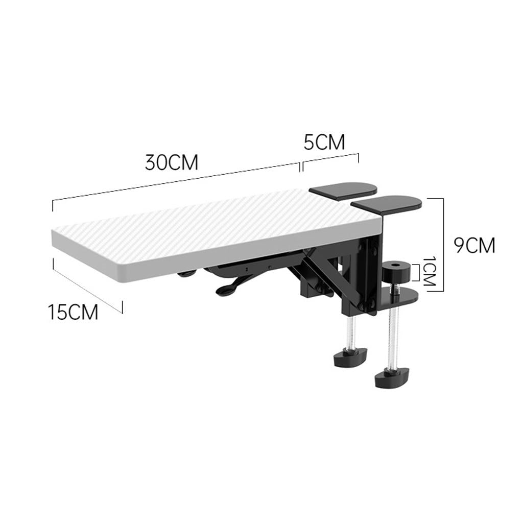 Wood Computer Arm Rest for Desk Folding Computer Desk Extender for Desk White