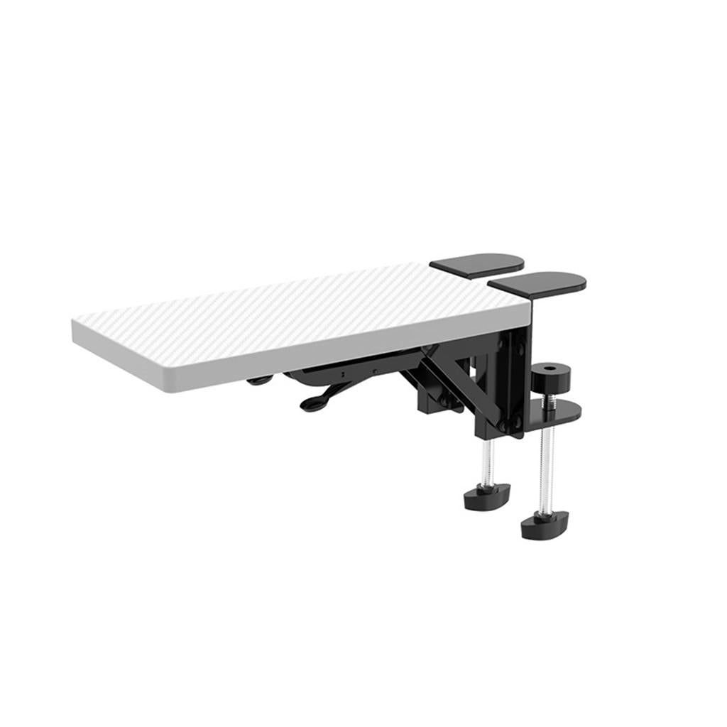Wood Computer Arm Rest for Desk Folding Computer Desk Extender for Desk White