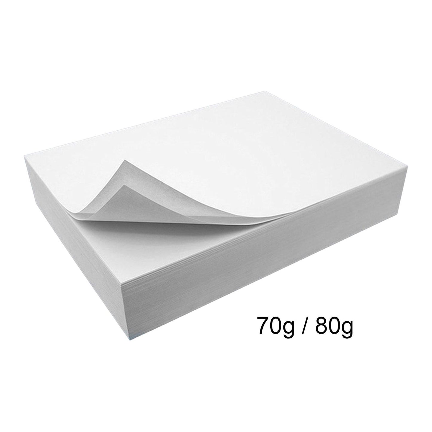 A4 Copying Paper 8.3" x 11.7" Smooth 500 Count for Home Office Reports Memos 70g