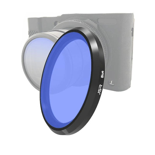 JSR Colored Lens Filter for Panasonic LUMIX LX10 (Blue)