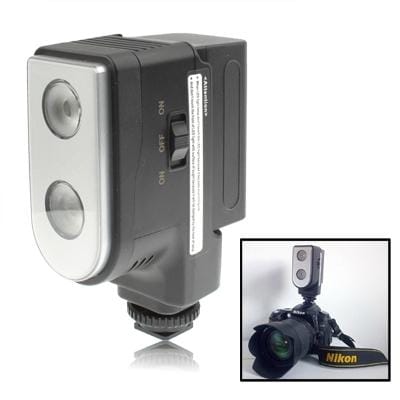 LED-5004 2 Digital LED Video Light with Two Grade Dimming Function (Black)