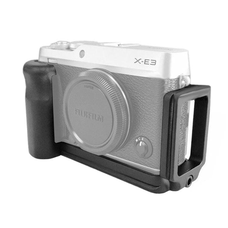FITTEST Vertical Shoot Quick Release L Plate Bracket Base Holder for FUJI X-E3 (Black)