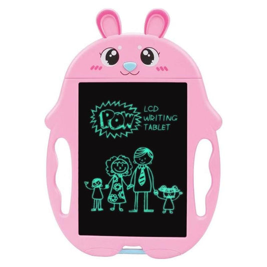 9 inch Children Cartoon Handwriting Board LCD Electronic Writing Board, Size:Monochrome Screen (Pink Rabbit)