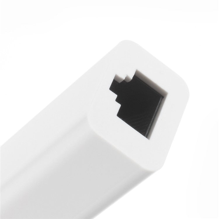 USB 3.1 Type C to 3-Port USB 2.0 Hub with Gigabyte Ethernet Adapter for Apple New MacBook 12-inch - White