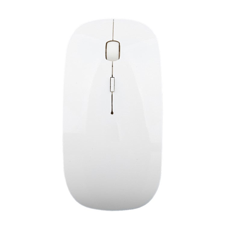 Bluetooth 3.0 Wireless Mouse 1600 DPI Battery Powered Slim Ergonomic Mice for PC Laptop - White