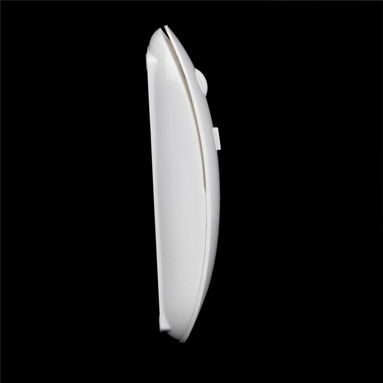 Bluetooth 3.0 Wireless Mouse 1600 DPI Battery Powered Slim Ergonomic Mice for PC Laptop - White