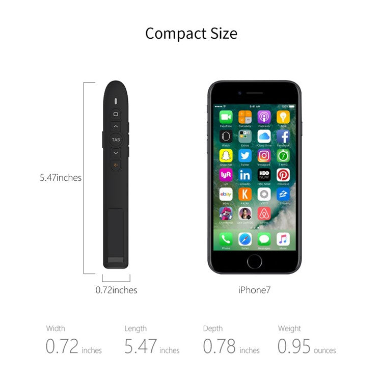 T5 RF 2.4GHz Powerpoint Presentation Laser Pen Presentation Remote Control PPT Clicker