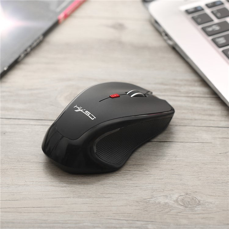 HXSJ T21 Bluetooth 3.0 Wireless Ergonomics Optical Mouse - Black