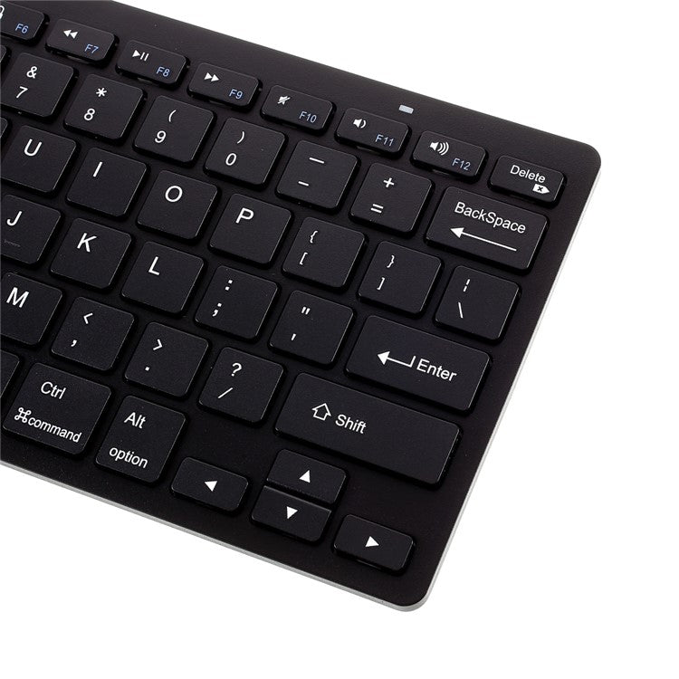 MODAO Super Thin Wireless Bluetooth 3.0 Keyboard + Bluetooth Optical Mouse Set - Black