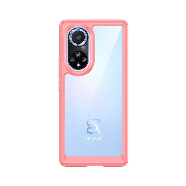 For Honor 50/Huawei nova 9 TPU + Acrylic Hybrid Wear-resistant Case Independent Buttons Anti-dirt Phone Shell(Black)