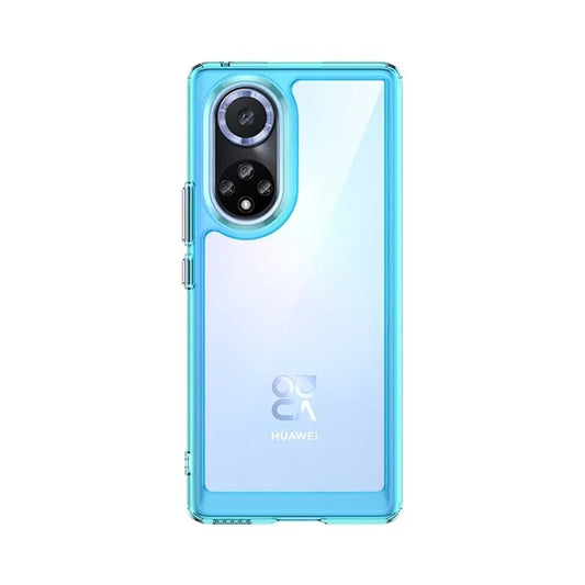 For Honor 50/Huawei nova 9 TPU + Acrylic Hybrid Wear-resistant Case Independent Buttons Anti-dirt Phone Shell(Blue)
