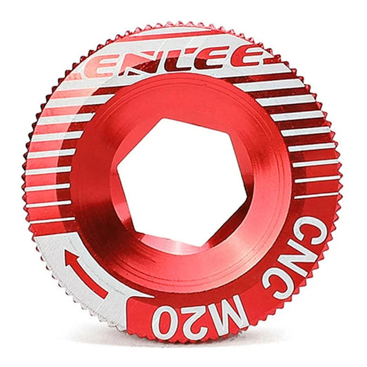1pc M20 Bike Bicycle MTB Mountain Bike Crank Bolt Hollow Fixing Crank Arm Bolt Cap Screw Aluminum Alloy -20mm (Red)