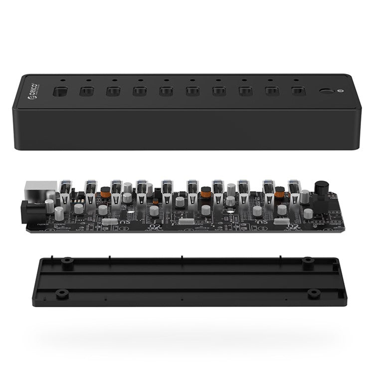 ORICO P10-U2 480Mbps High Speed Ten Ports USB2.0 Hub Adapter - EU Plug