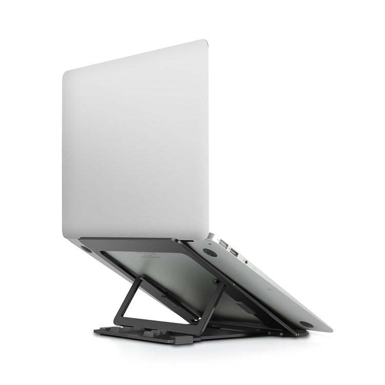 JP-1 Aluminum Alloy Adjustable Laptop Stand Foldable Notebook Desktop Mount Cooling Bracket - Dark Grey