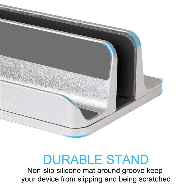 S09 Vertical Laptop Aluminum Bracket Base - Light Grey