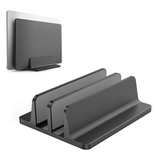 XWJ-004A Adjustable Width Double Slots Cooling Laptop Notebook Tablet Bracket Base - Black