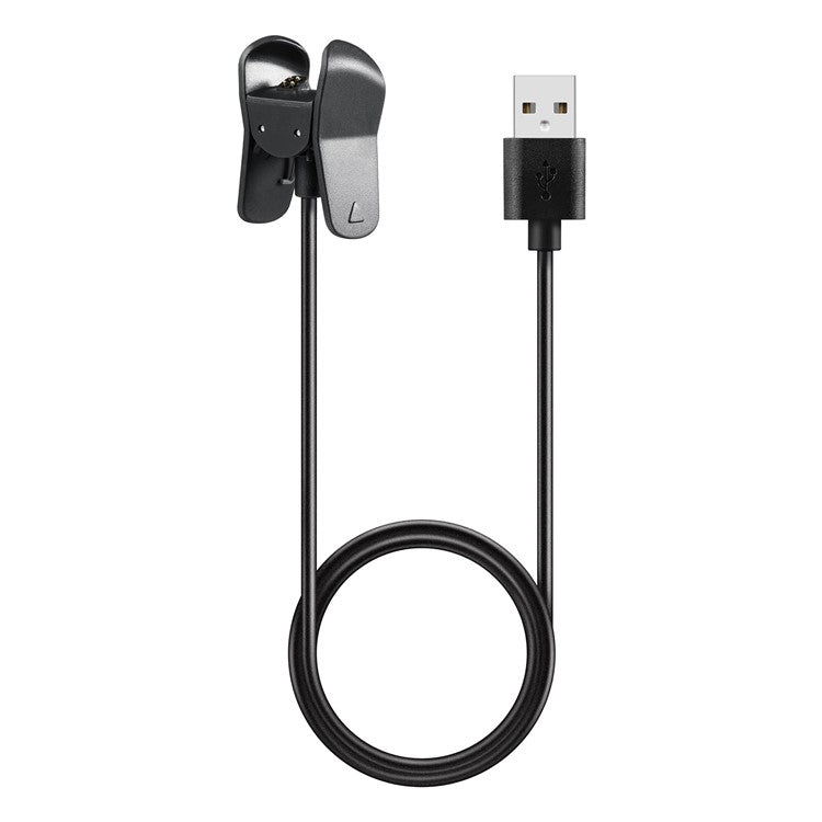 For Garmin Vivosmart 3 1m USB Charging Cable Cradle - Black