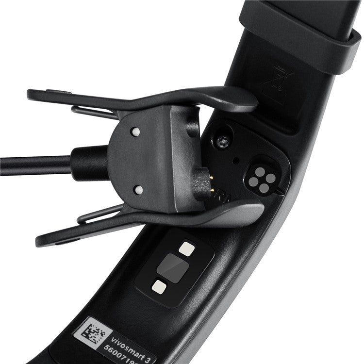 For Garmin Vivosmart 3 1m USB Charging Cable Cradle - Black