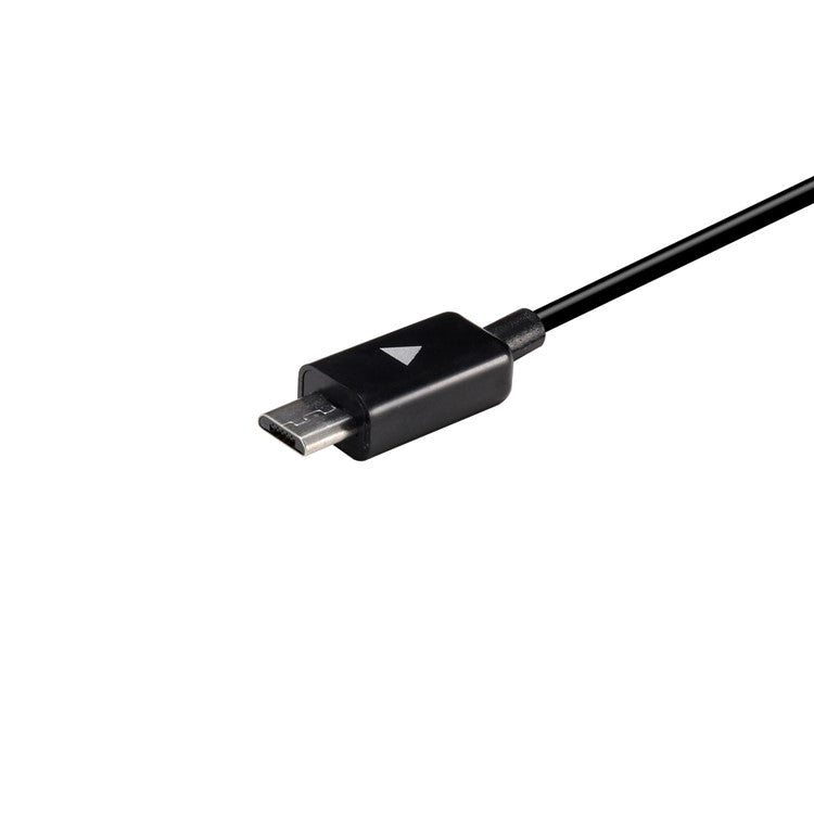 2Pcs/Set Micro USB Male to Micro USB Male Data Sync Charging Cable for Samsung Huawei LG - Black