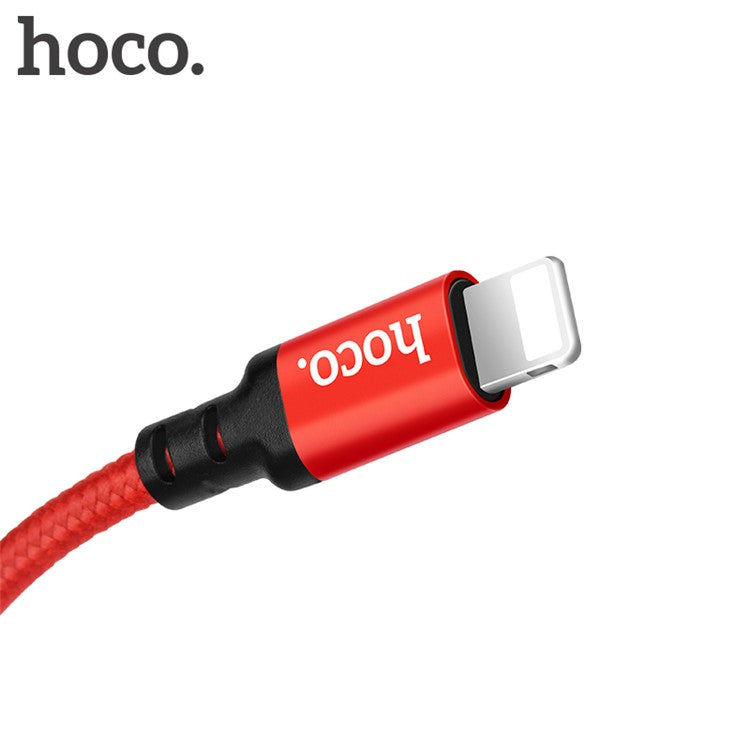 HOCO X14 Times Speed Lightning 8pin Data Sync Charge USB Cable for iPhone X/8/8 Plus etc. - Red