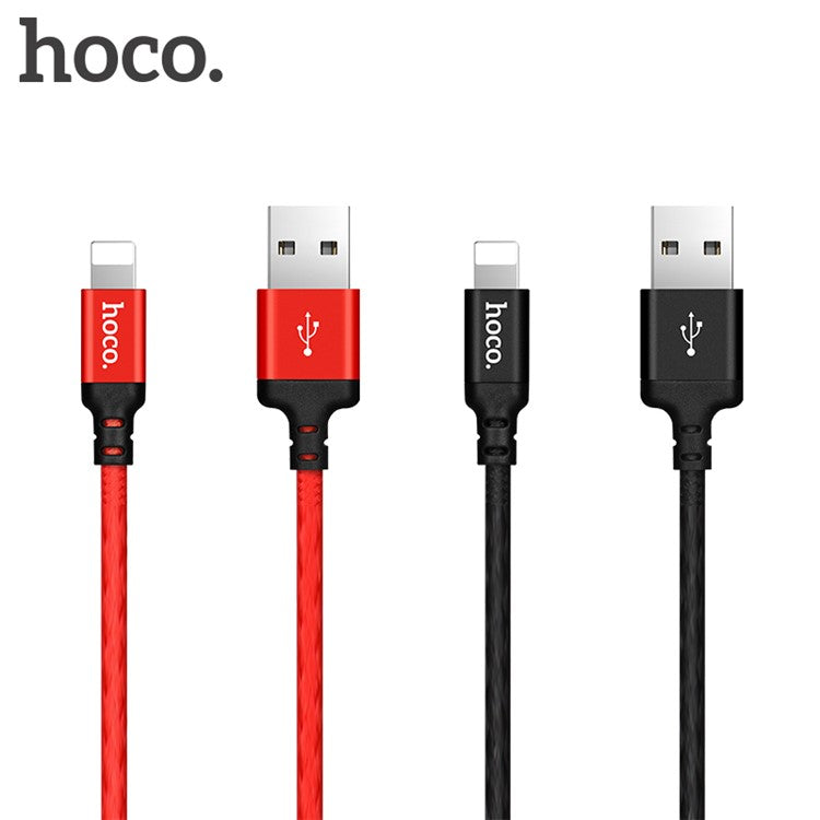 HOCO X14 Times Speed Lightning 8pin Data Sync Charge USB Cable for iPhone X/8/8 Plus etc. - Red