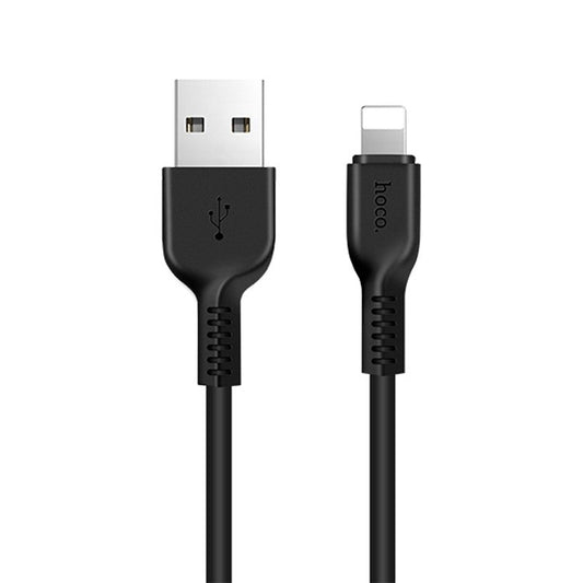 HOCO X20 3-Meter 2A 8-Pin Lightning USB Charge and Sync Cable for iPhone iPad iPod - Black