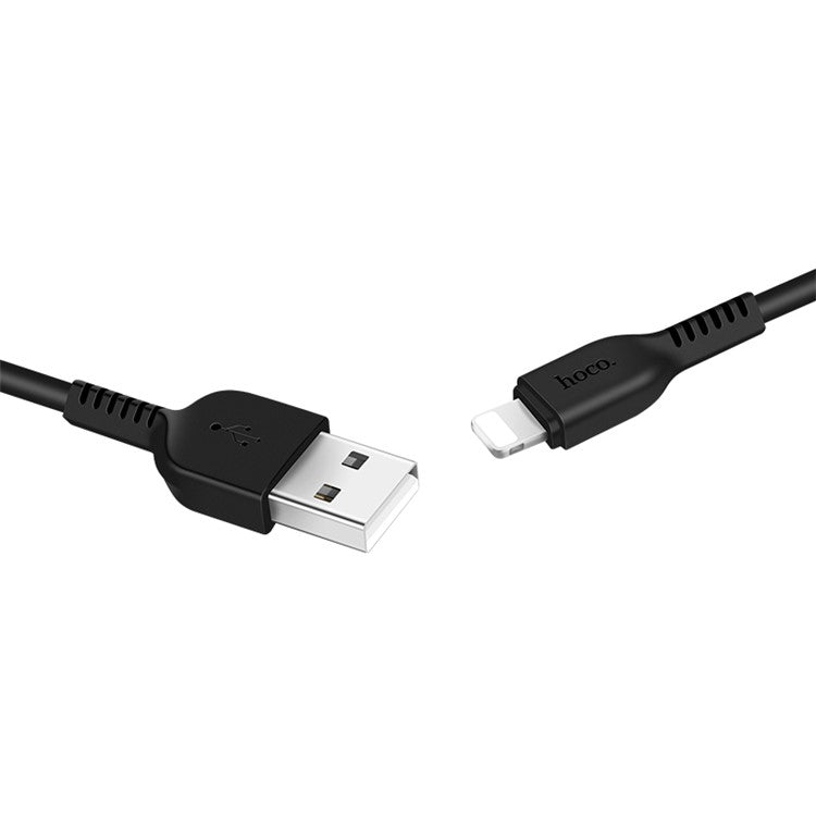 HOCO X20 3-Meter 2A 8-Pin Lightning USB Charge and Sync Cable for iPhone iPad iPod - Black