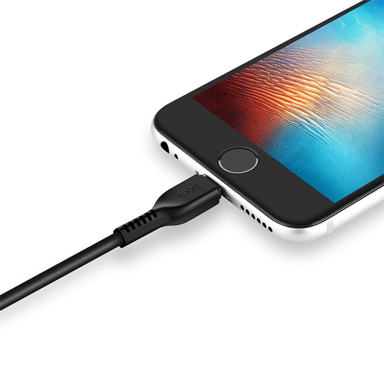 HOCO X20 3-Meter 2A 8-Pin Lightning USB Charge and Sync Cable for iPhone iPad iPod - Black