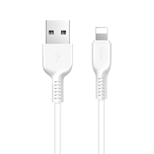HOCO X20 3-Meter 2A 8-Pin Lightning USB Charge and Sync Cable for iPhone iPad iPod - White