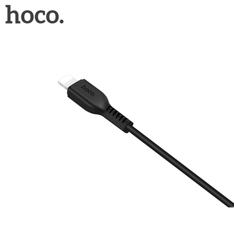 HOCO X20 2M 2A 8-Pin Lightning USB Charge and Sync Cable for iPhone iPad iPod - Black