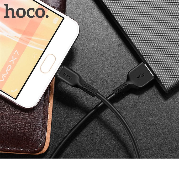 HOCO X20 3M 2A Micro USB Data Sync Charger Cable for Samsung Huawei LG - Black