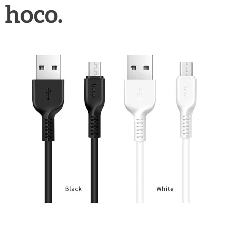 HOCO X20 3M 2A Micro USB Data Sync Charging Cable for Samsung Huawei LG - White