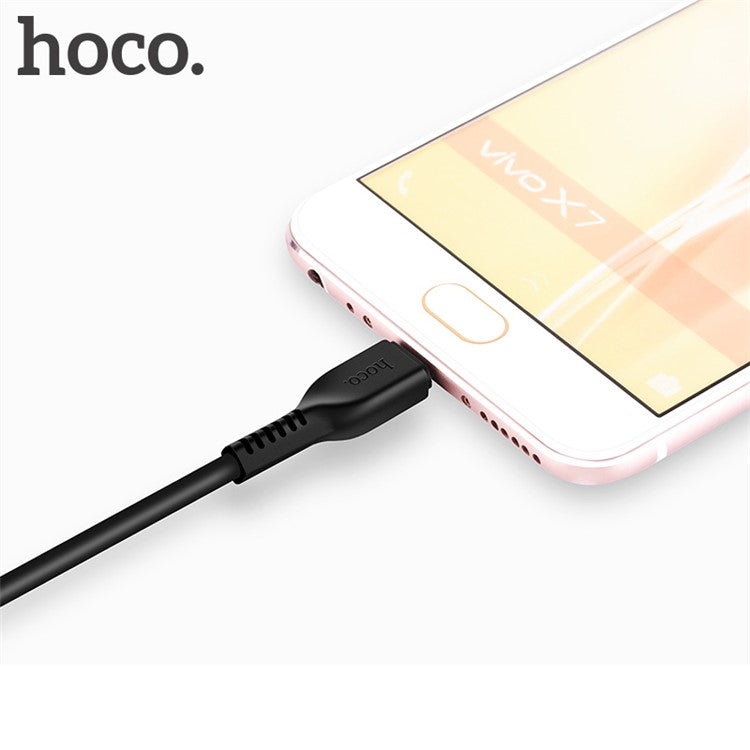 HOCO X20 2M 2A Micro USB Data Sync Charger Cable for Samsung Huawei LG - Black