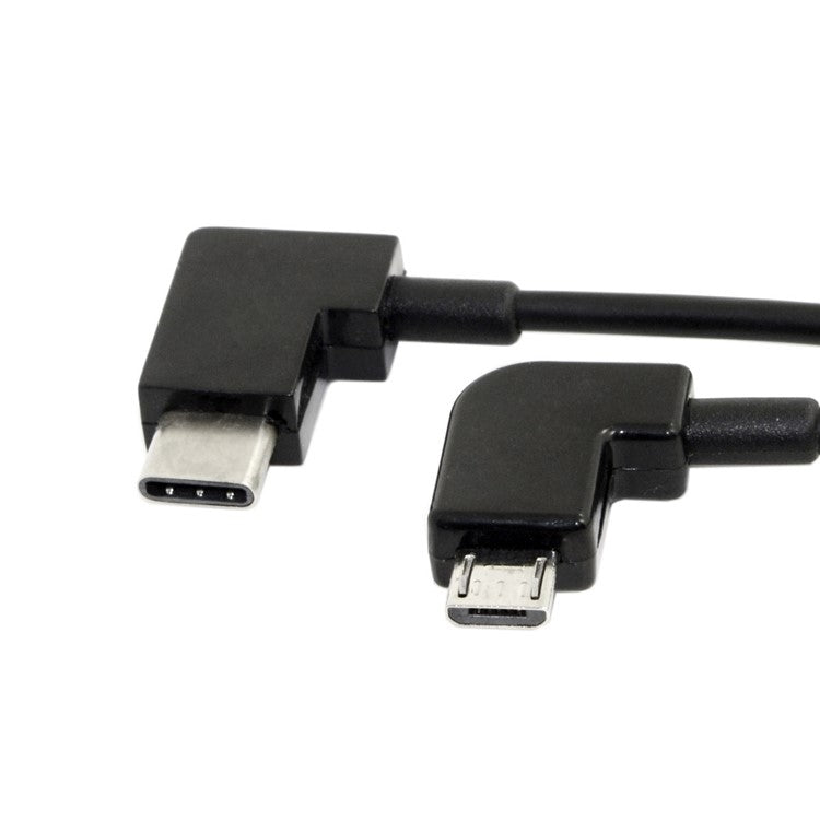 CY UC-055 Remote Controller Elbow Data Cable Type-C to Left Angled Micro USB for DJI Mavic Pro Platinum Mavic Pro RC Accessories